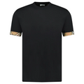 Burberry Ellison Check Sleeves T Shirt Black