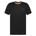 Burberry Check Collar Logo T Shirt Black Burberry