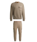 Hugo Boss Logo Cargo Tracksuit Brown Hugo Boss