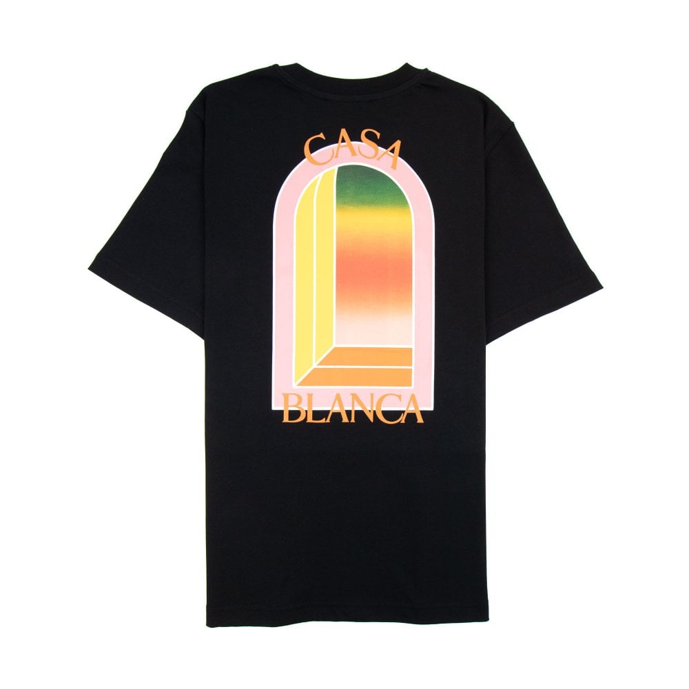 Casablanca Arch Gradient T Shirt Black Casablanca
