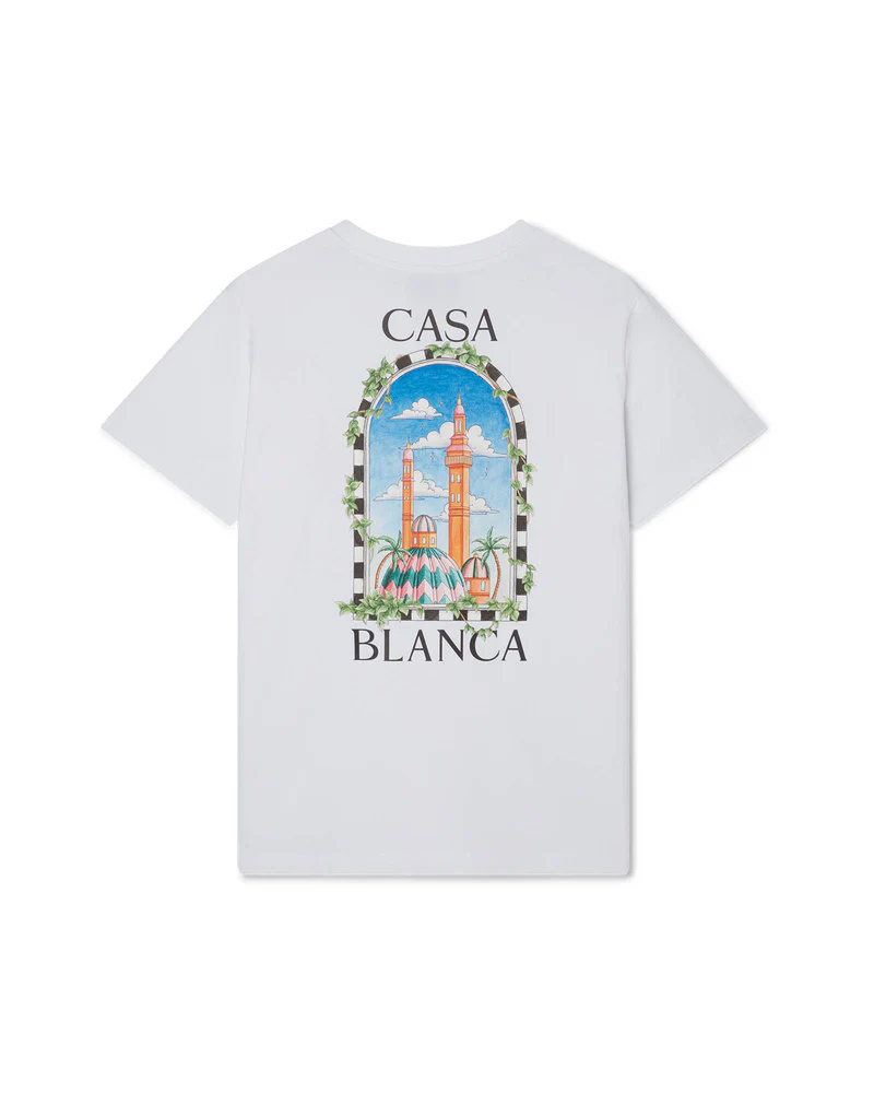 Casablanca Vue De Damas T Shirt White Casablanca