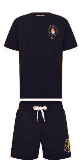 Casablanca Way Shorts Set Black Casablanca