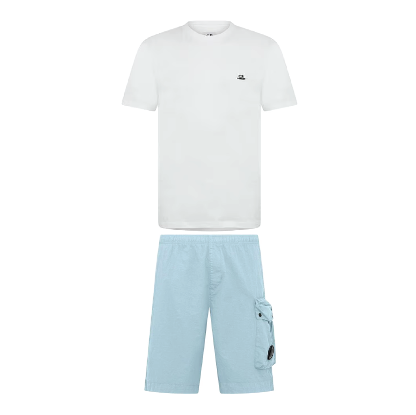 CP Company Lens Swim Shorts Set Sky/White CP Company