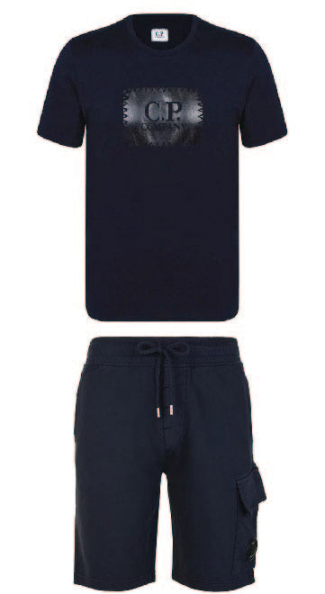 CP Company Lens Shorts Set Navy CP Company
