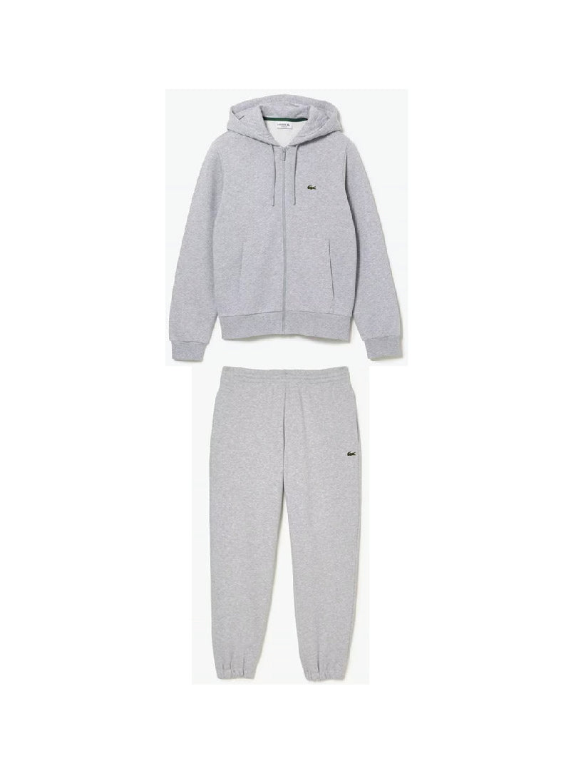 Lacoste Zip Hoodie Full Tracksuit Grey