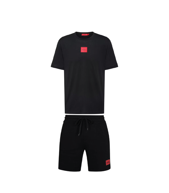 Hugo Boss Logo Shorts Set Black Hugo Boss