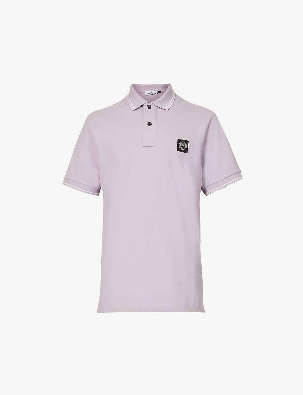 Stone Island Polo T Shirt Lavanda Stone Island