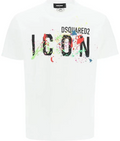 DSquared2 Icon Paint T-Shirt White Dsquared2