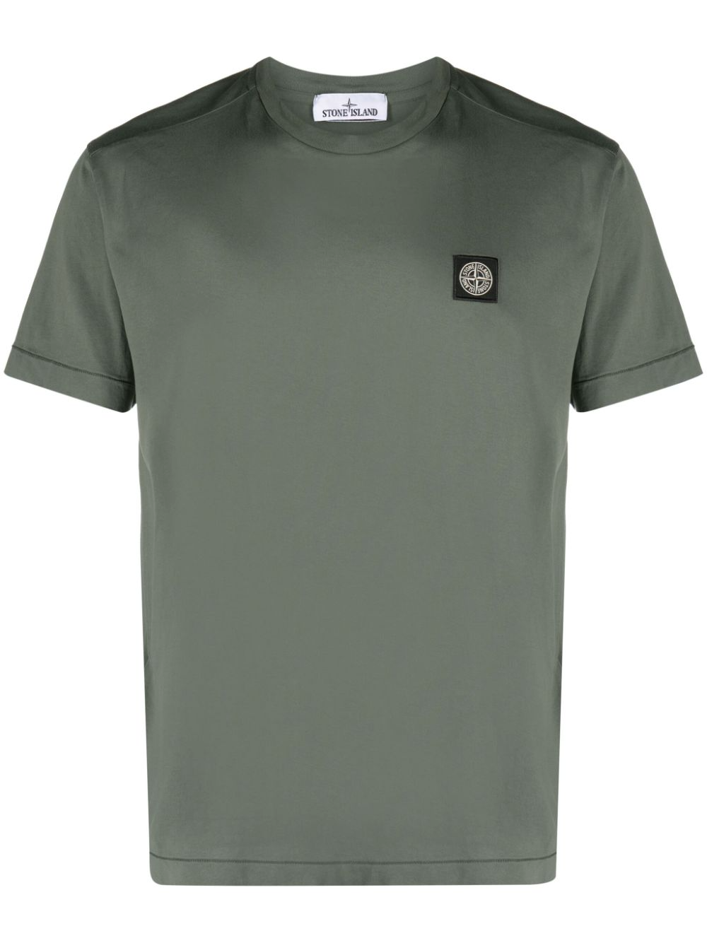 Stone Island Patch T Shirt Muschio Green Stone Island