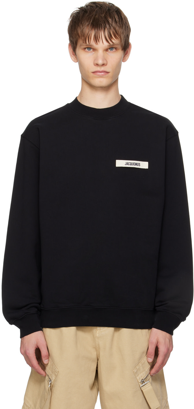 Jacquemus The Gros Grain Logo Sweatshirt Black