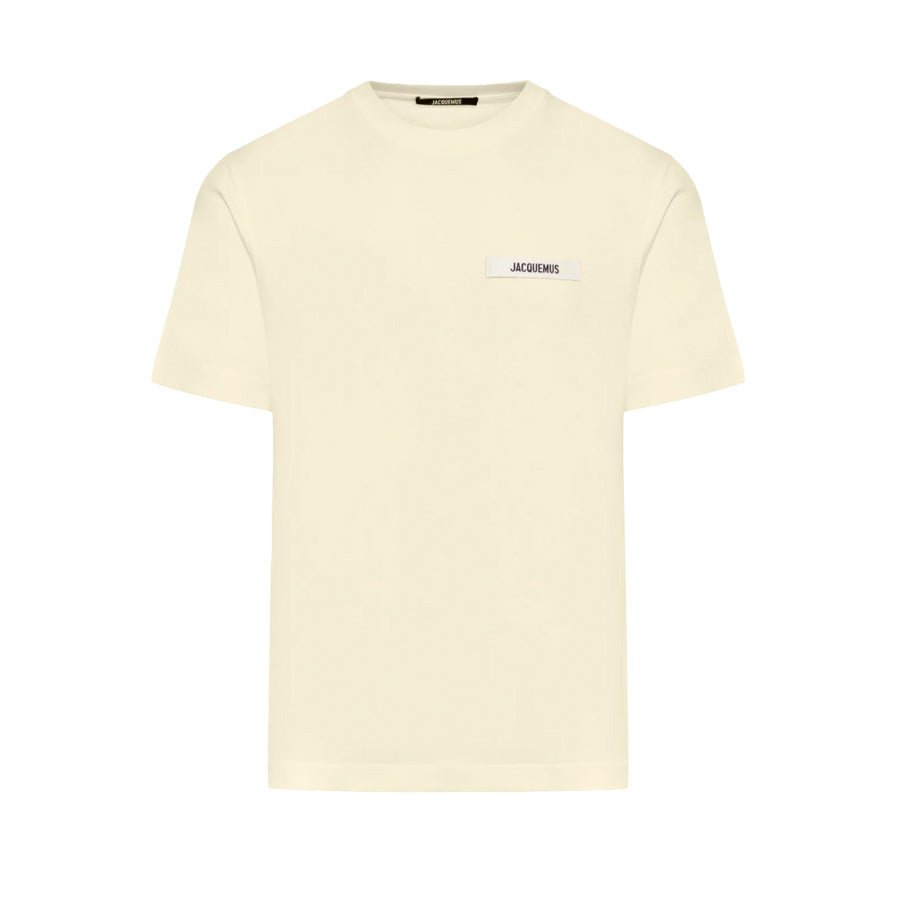 Jacquemus The Gros Grain Logo T Shirt Beige