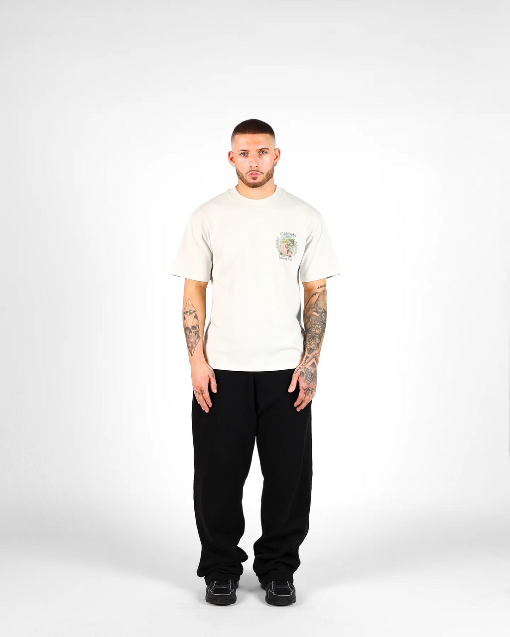 CARMELO PACE RUNNING CLUB T SHIRT BONE