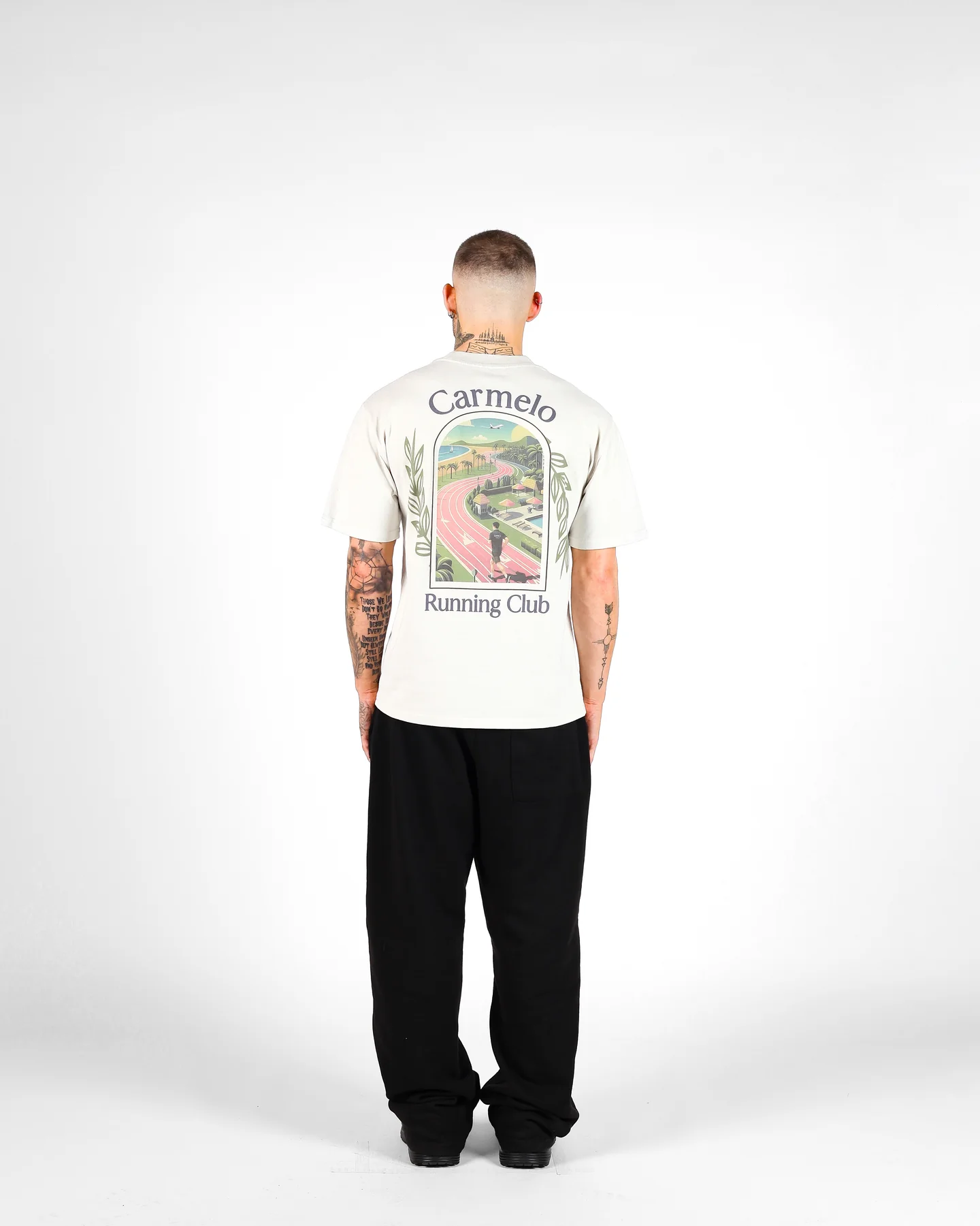 CARMELO PACE RUNNING CLUB T SHIRT WHITE
