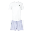 Lacoste Croc Print Swim Shorts Set White/Lilac Lacoste