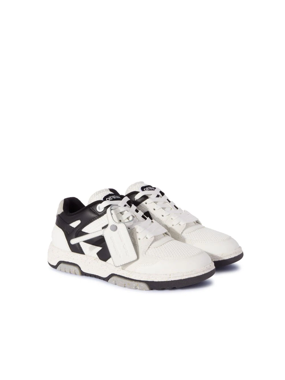 Off White Out Of Office Mesh Trainers B/W Off White
