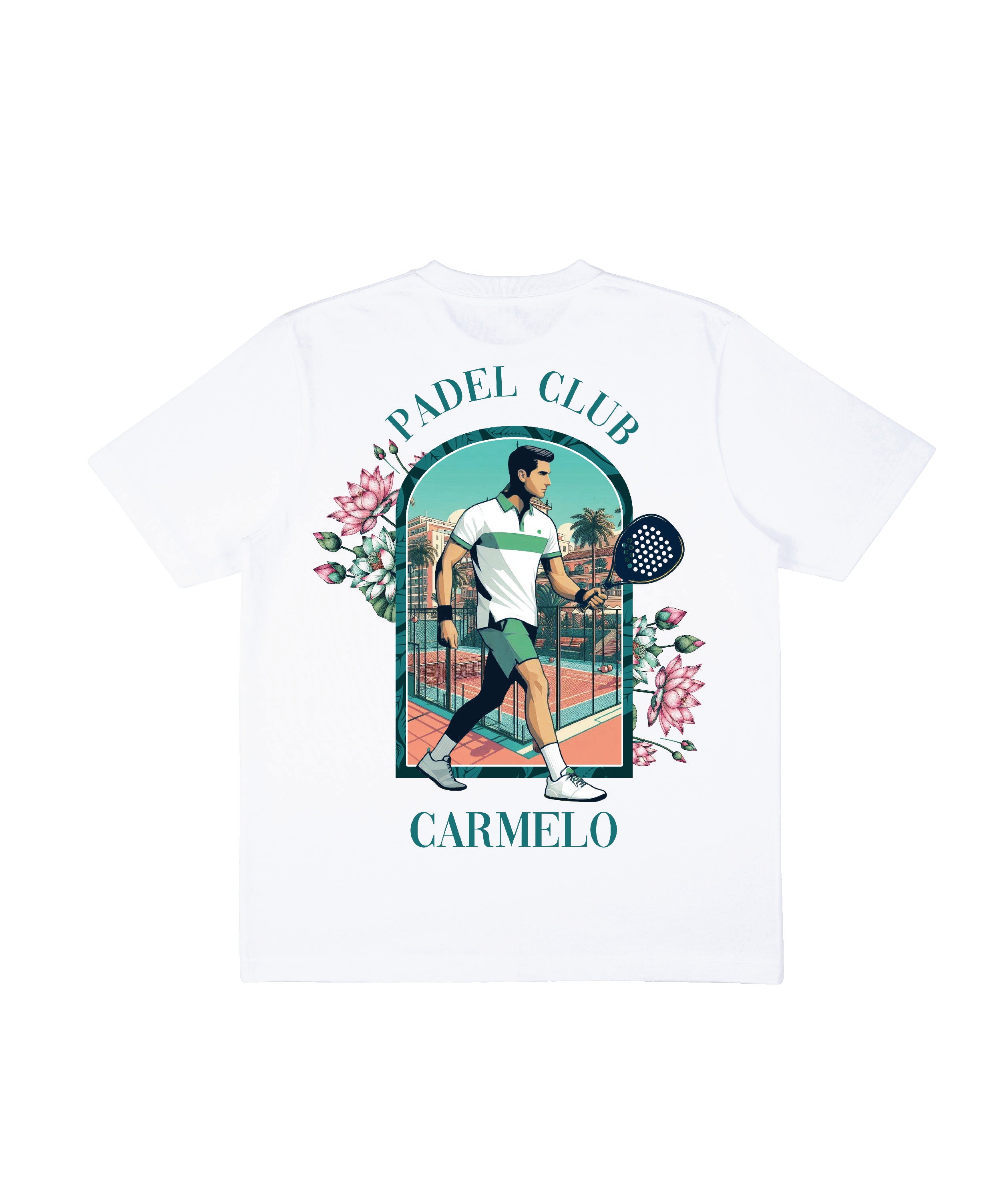 CARMELO PACE PADEL CLUB T SHIRT WHITE