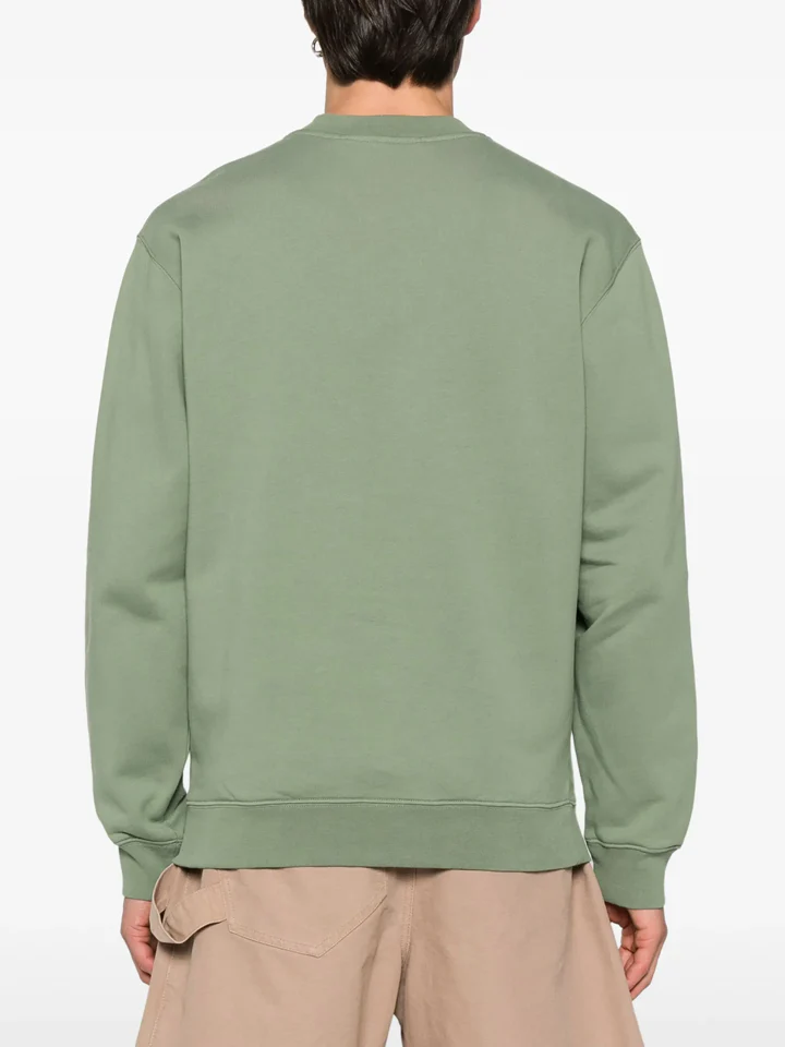 Jacquemus The Gros Grain Logo Sweatshirt Olive