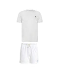 Ralph Lauren Logo Shorts Set White