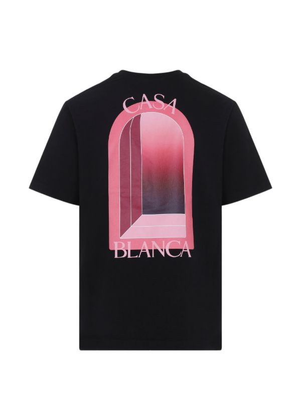 CASABLANCA Arch Print T-Shirt Black
