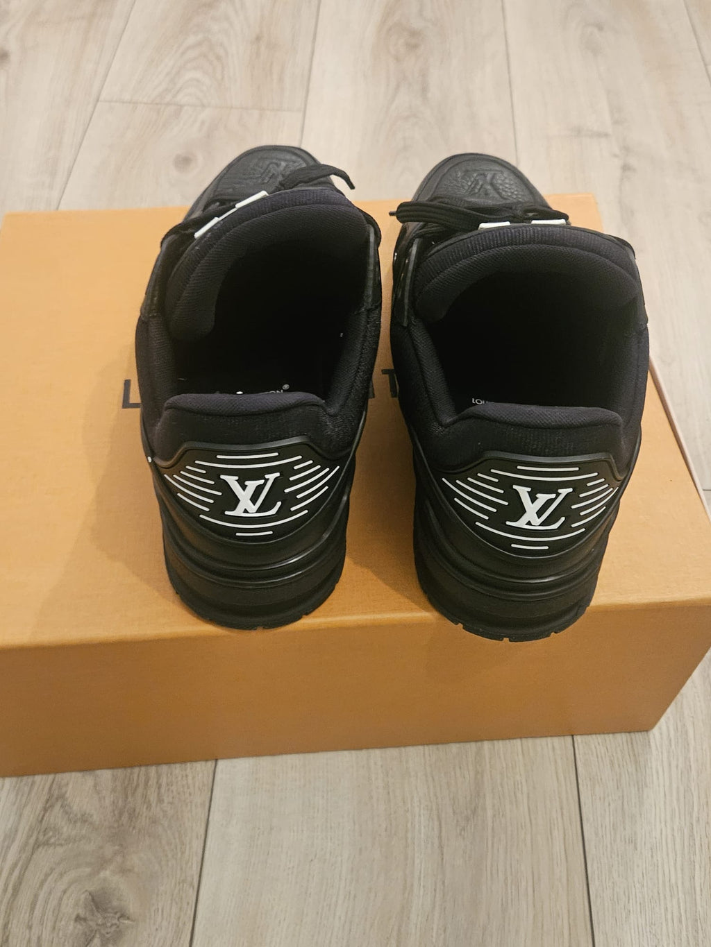 Louis Vuitton Black Trainers (Lightly Worn)