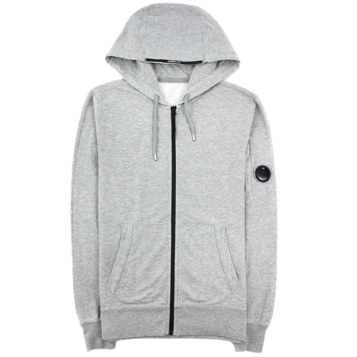 CP Company Lens Zip Hoodie Grey