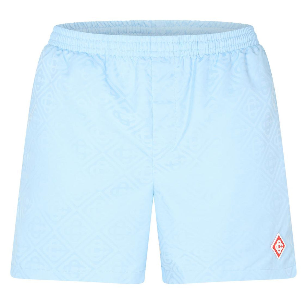 Casablanca Logo Swim Shorts Set Pale Blue