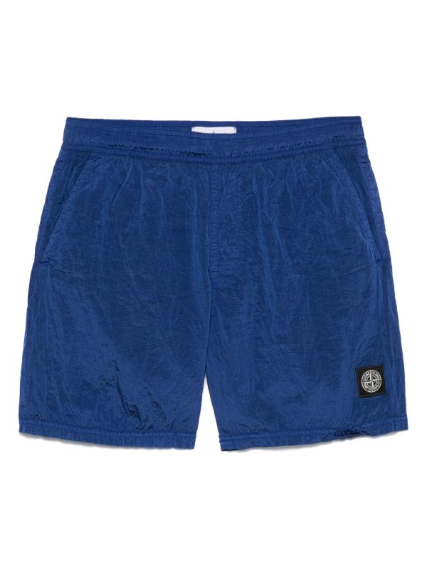 Stone Island Patch Shorts Set Royal Blue Stone Island