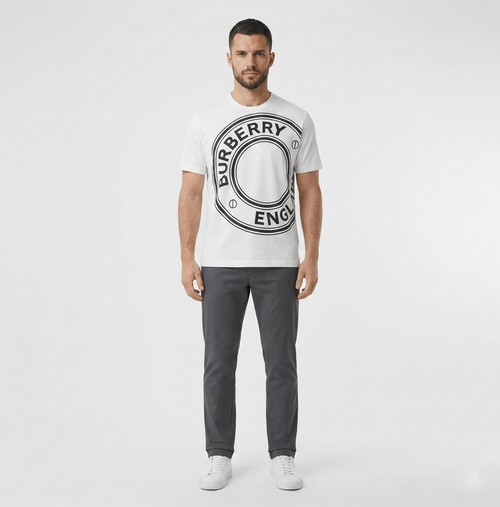 Burberry Graphic Print T Shirt White