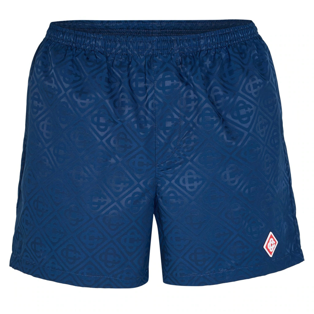 Casablanca Logo Swim Shorts Set Blue/White
