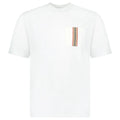 Burberry Check Pocket T Shirt White