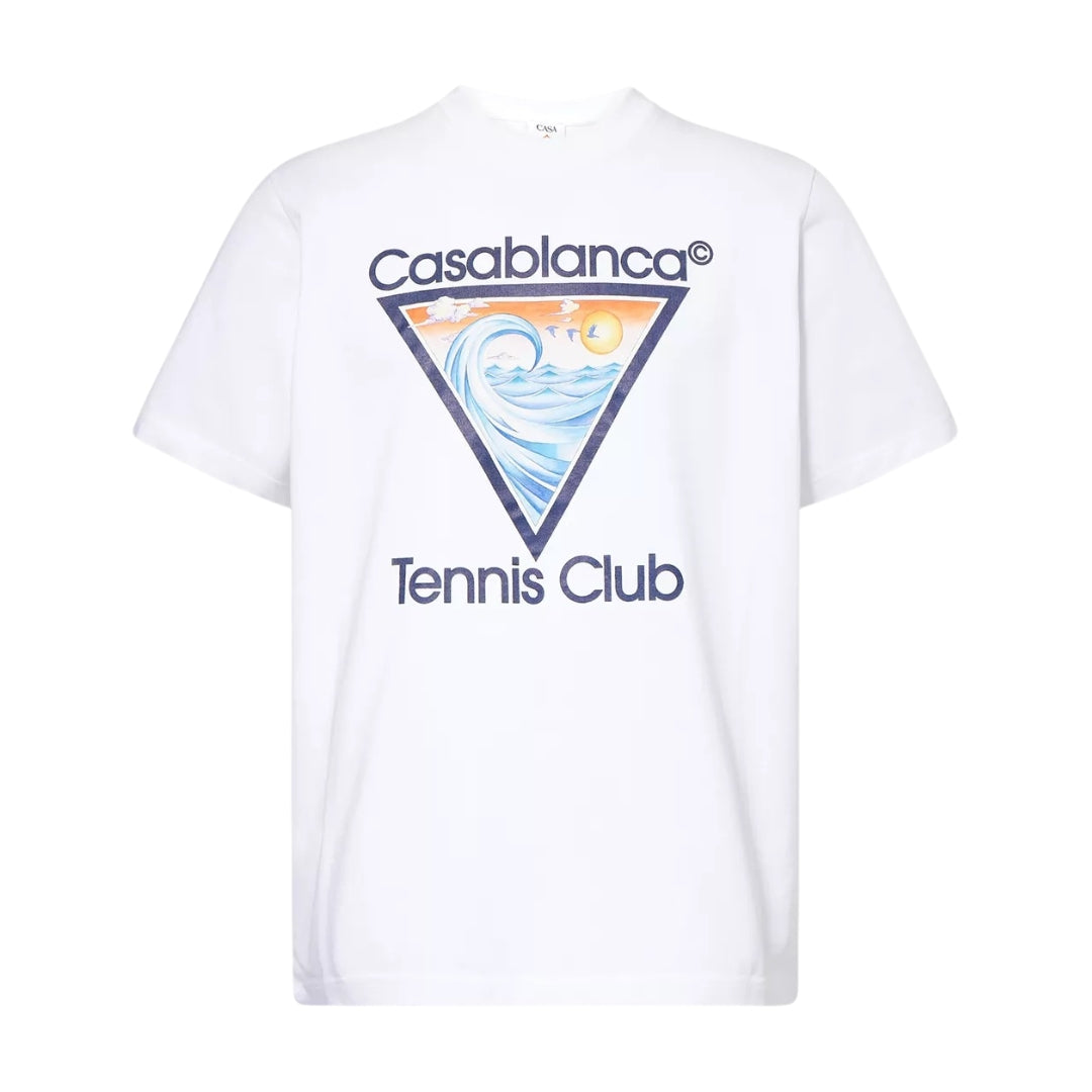 Casablanca Tennis Club Icon T Shirt White
