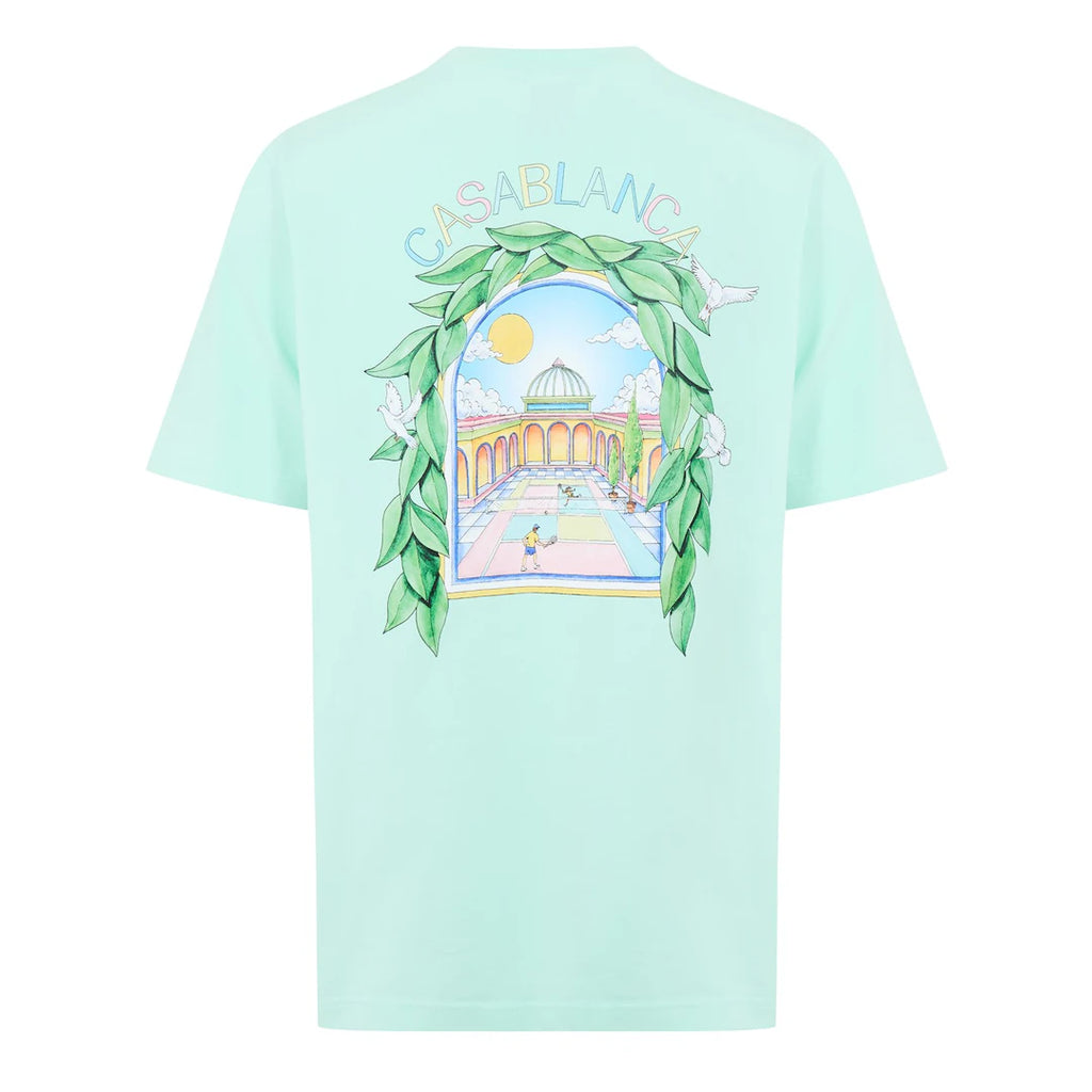 Casablanca Larche Tennis T Shirt Mint
