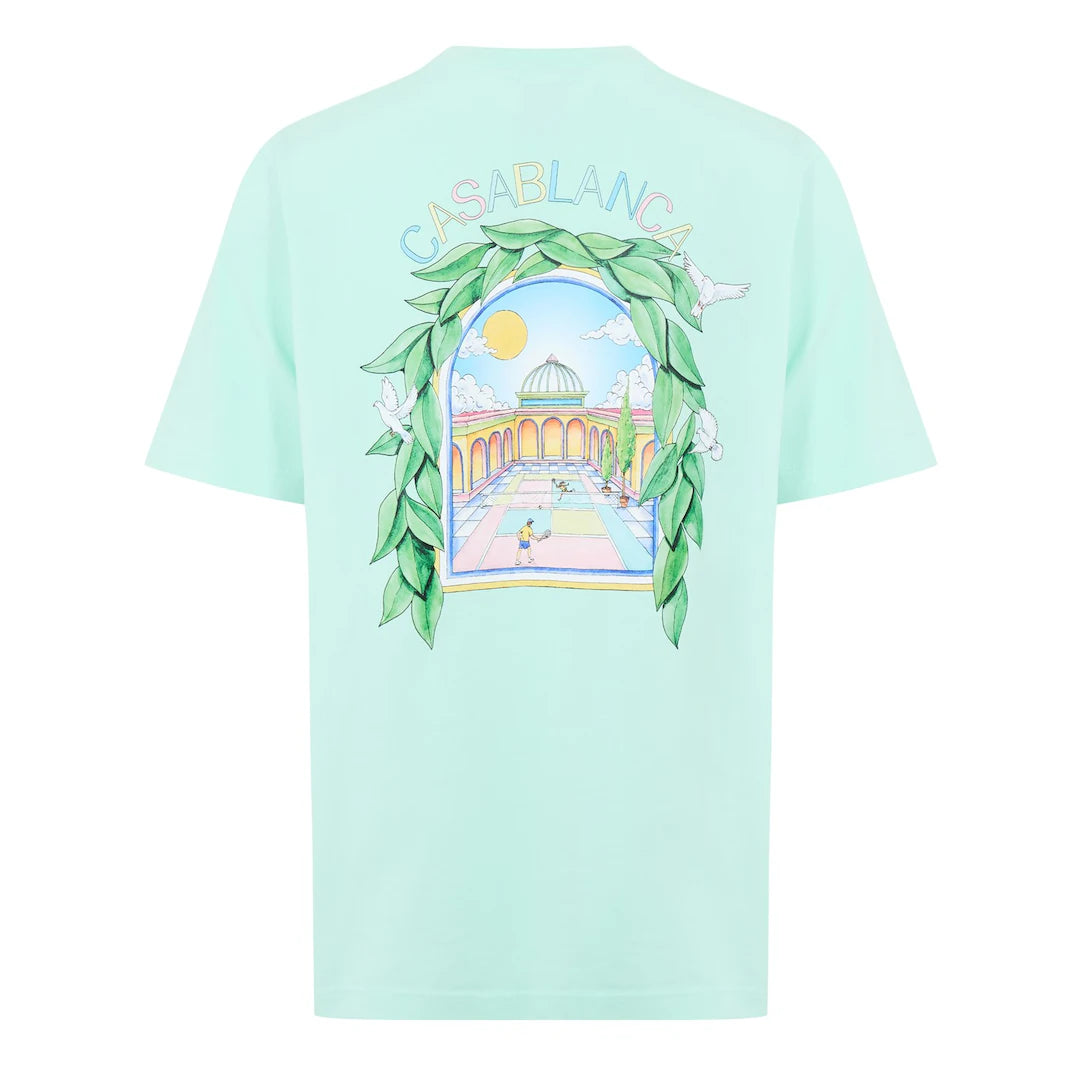 Casablanca Larche Tennis T Shirt Mint