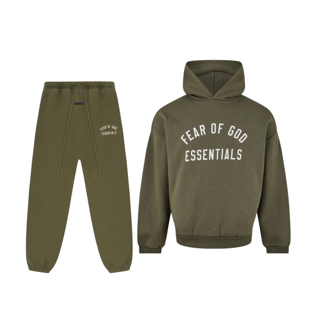 Fear Of God Essentials Full Tracksuit Milltary