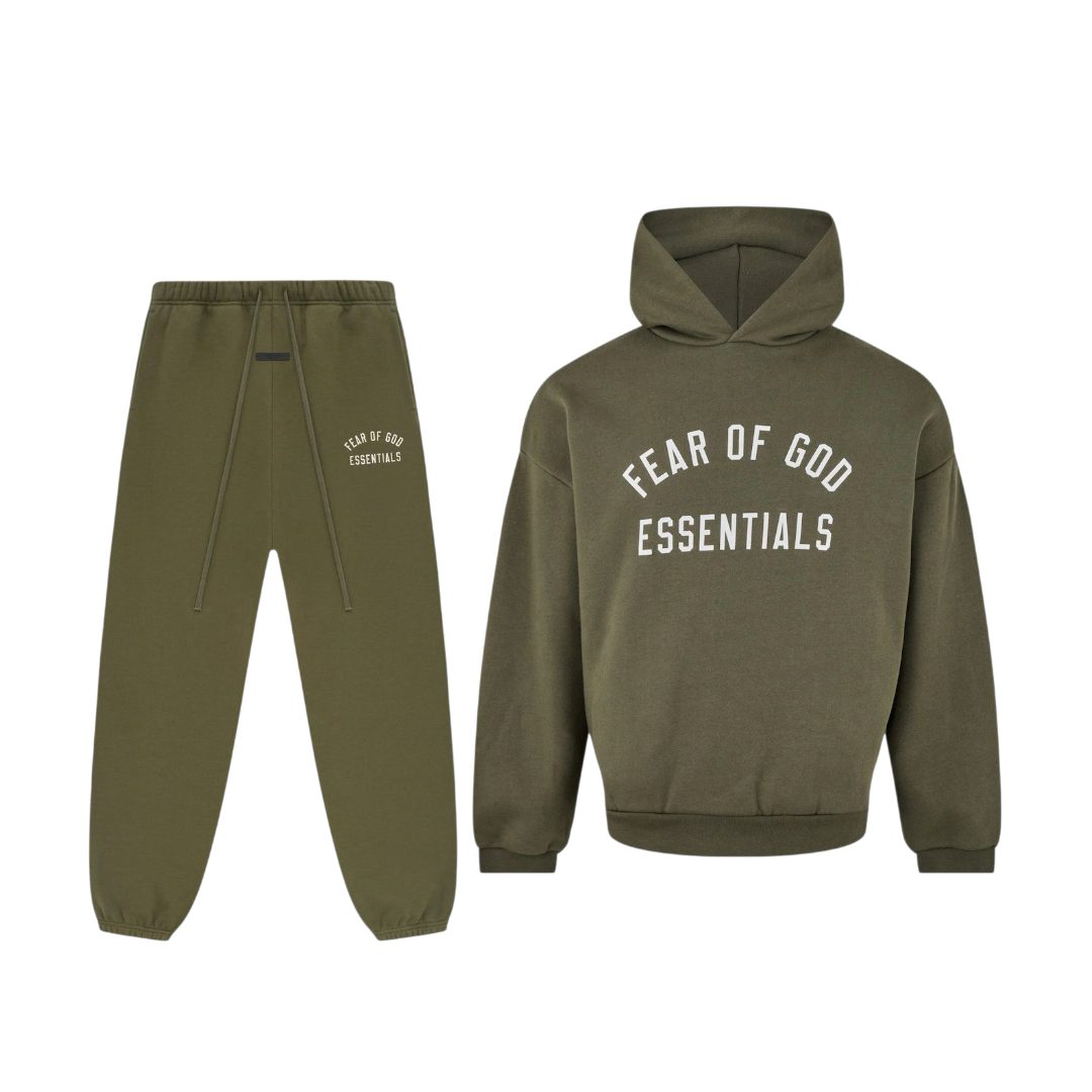 Fear Of God Essentials Full Tracksuit Milltary