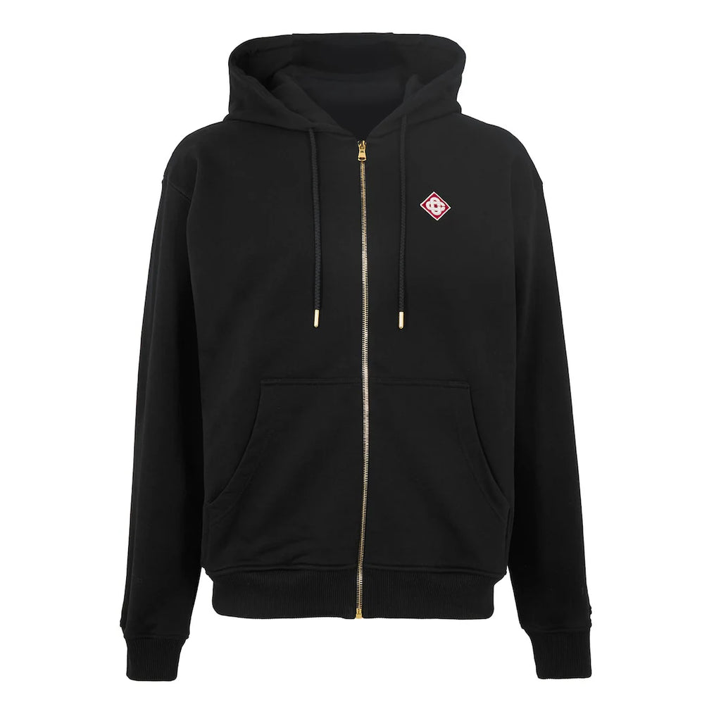 Casablanca Casa Logo Zip Hoodie Black
