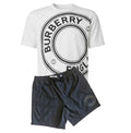 Burberry Graphic Print Shorts Set W/B