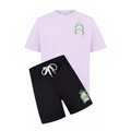 Casablanca L'Arche Shorts Set Black/Lilac