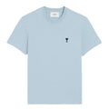 Ami Paris 'Ami De Coeur' Black Heart T-Shirt SKy Blue