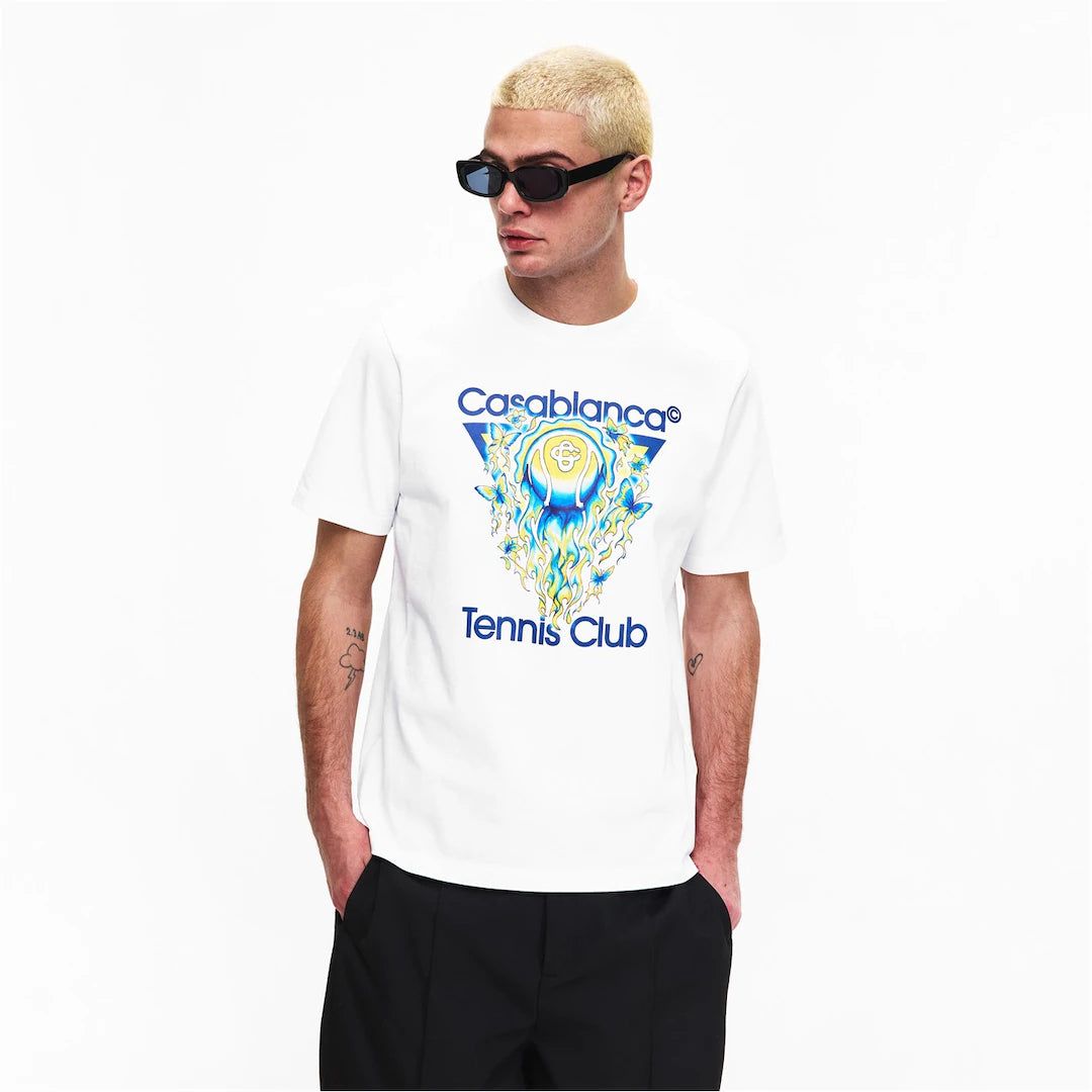 Casablanca New Tennis T Shirt White
