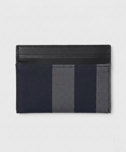 Burberry Check Card Holder Navy