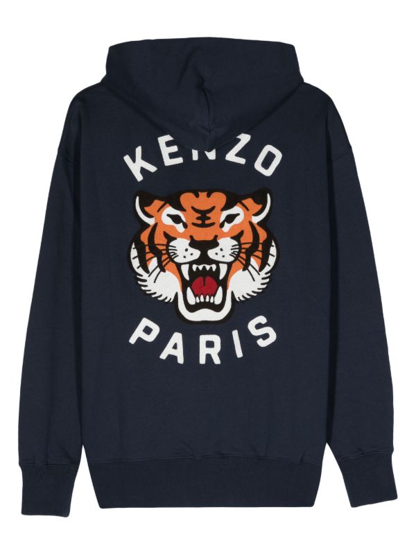 Kenzo Lucky Tiger Hoodie Blue