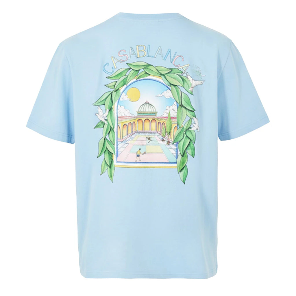 Casablanca L'Arche Shorts Set Pale Blue