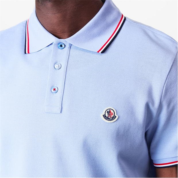 Moncler. Logo Polo Royal Blue