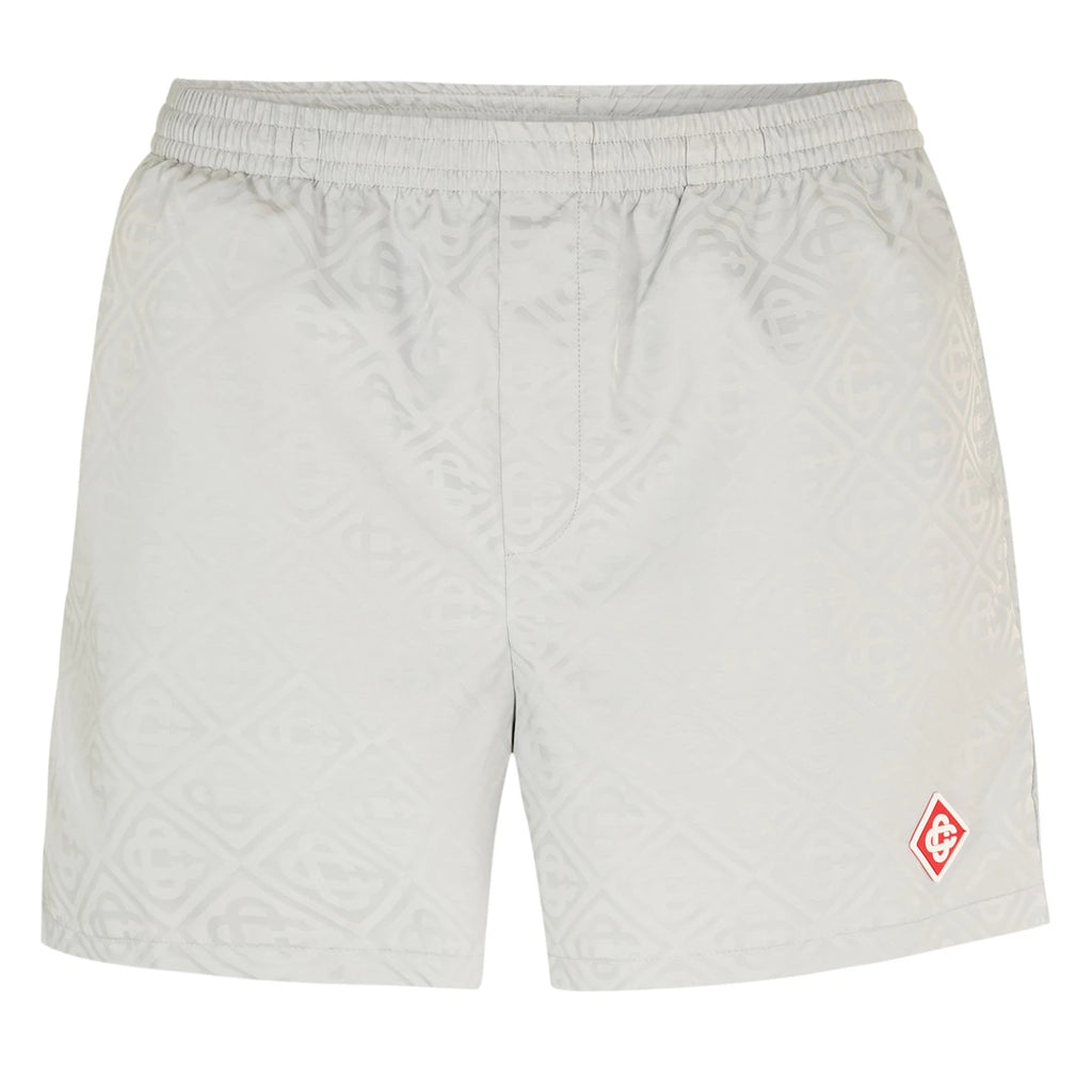 Casablanca Logo Swim Shorts Set Grey/White