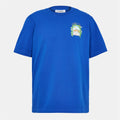 Casablanca Larche Tennis T Shirt Colbalt Blue