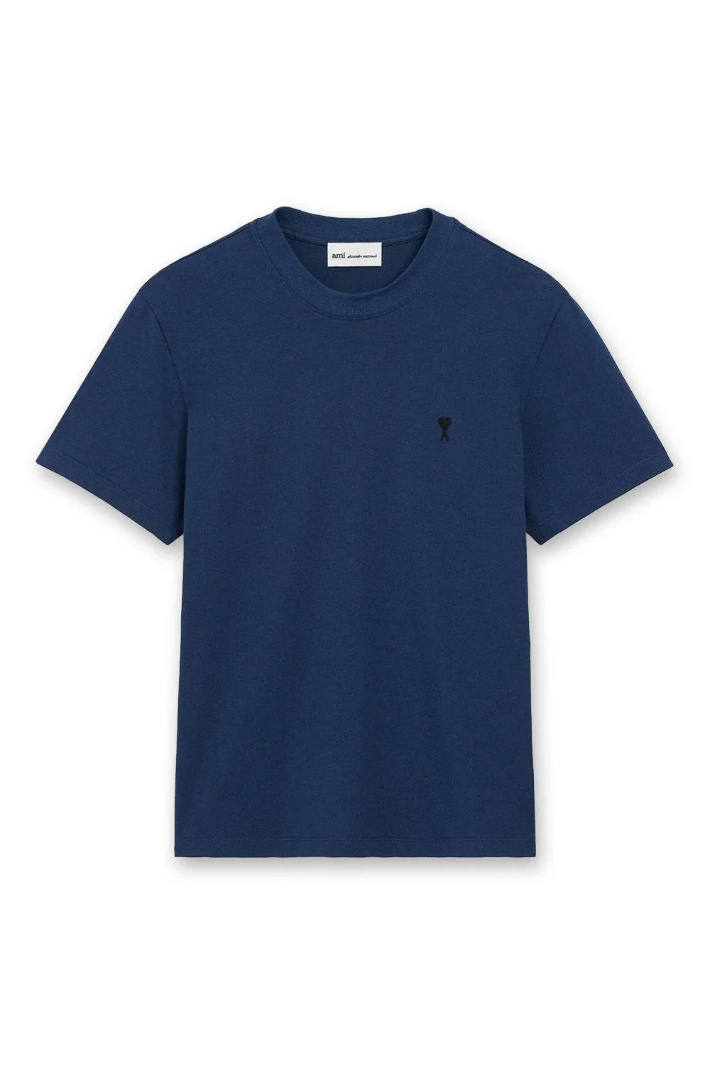 Ami Paris 'Ami De Coeur' Heart T-Shirt Blue Ink