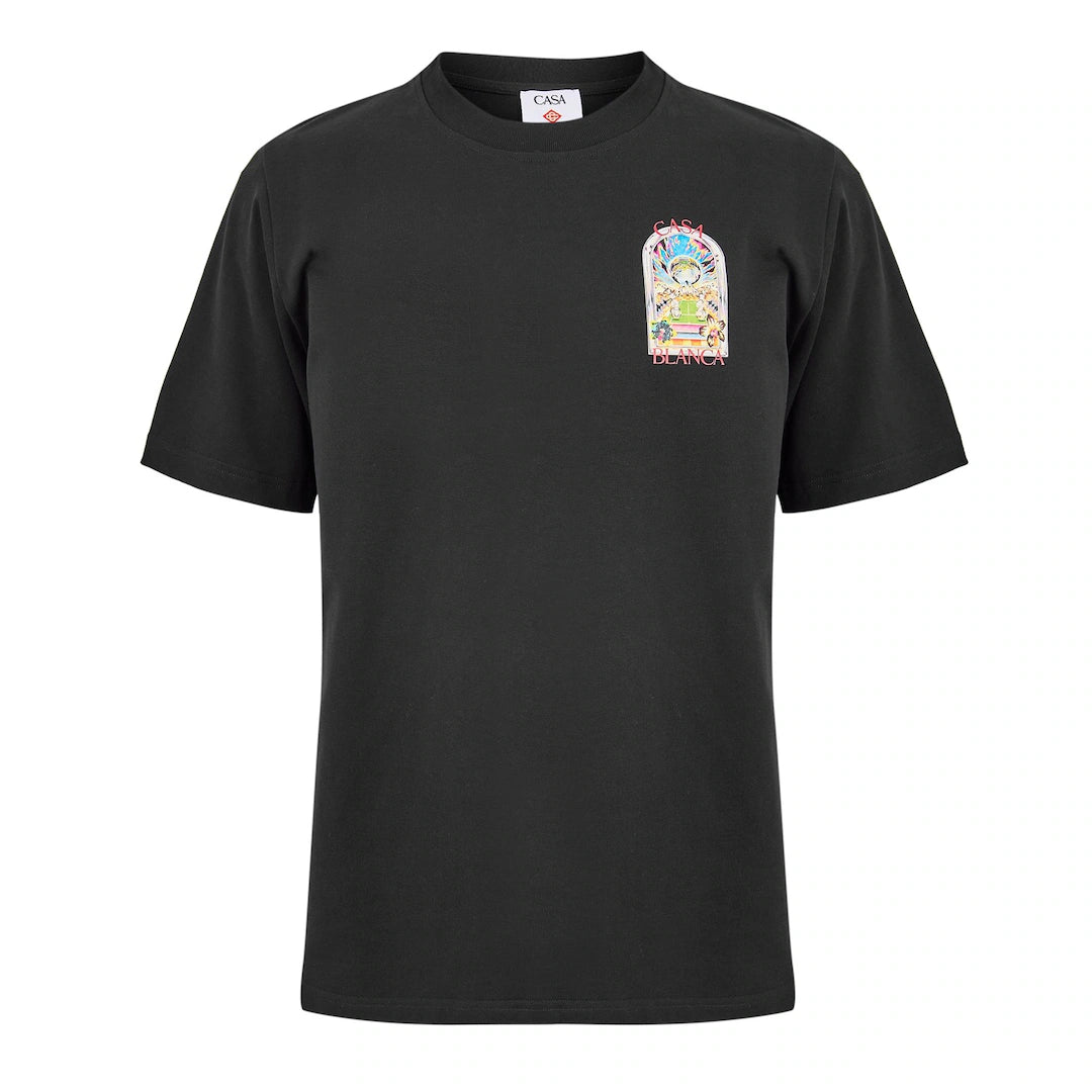 CASABLANCA Tennis Blaze T-Shirt Black