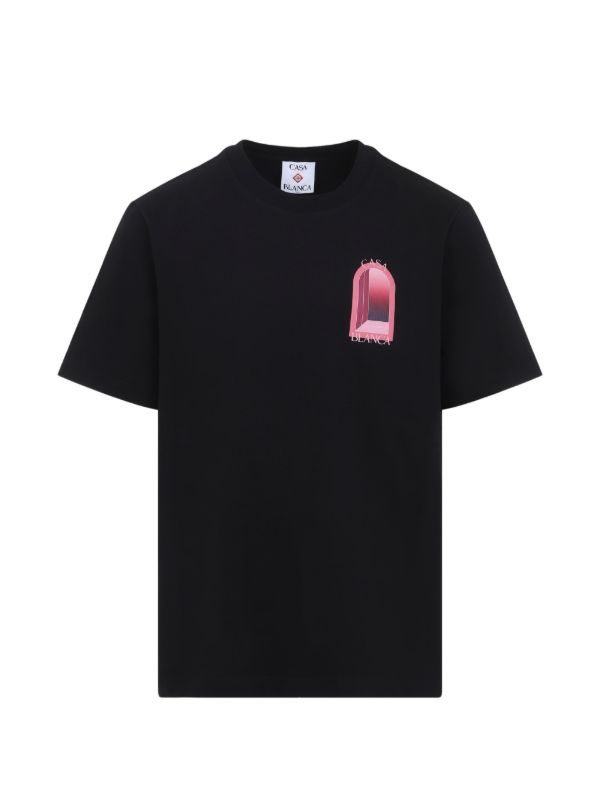 CASABLANCA Arch Print T-Shirt Black