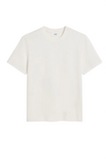 Ami Paris Embossed Logo T Shirt Off White